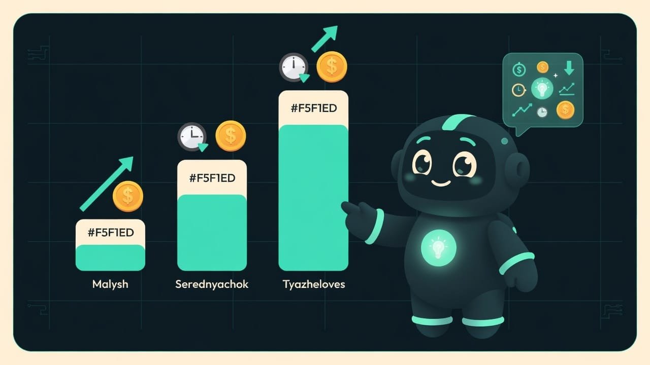 Sodi neben einem Vergleichsdiagramm von Preis und Geschwindigkeit der KI-Modelle: schneller günstiger Kleiner, Allrounder und langsamer teurer Schwergewicht mit Balken und Icons